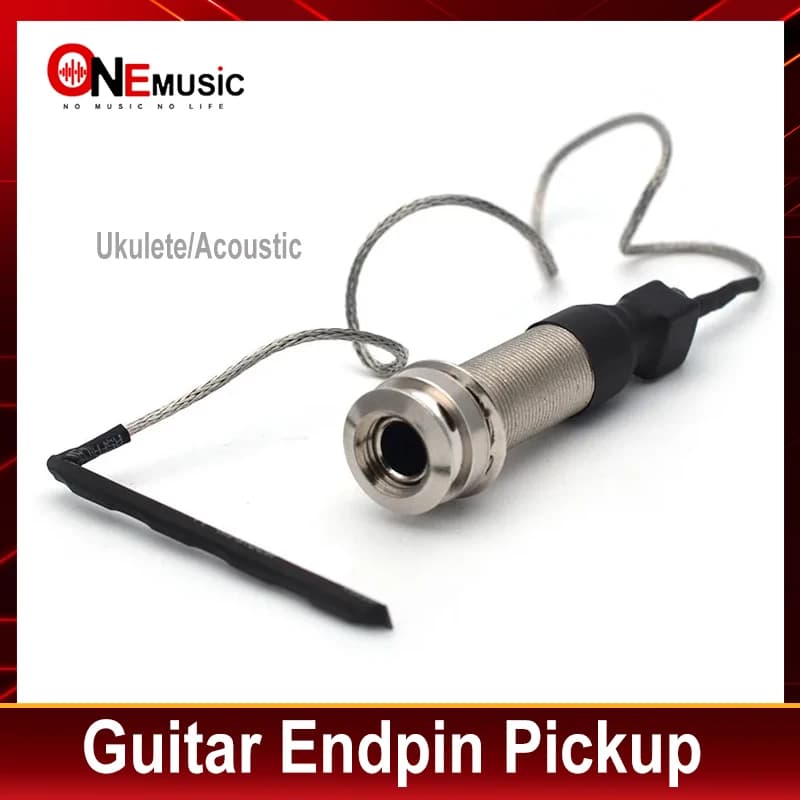 Folk Acustic Ukulele Pickup per chitarra Pick-up Piezo Cavo Stick 6.35mm End Pin Jack Sotto la sella Folk uk Chitarra Stick pickup