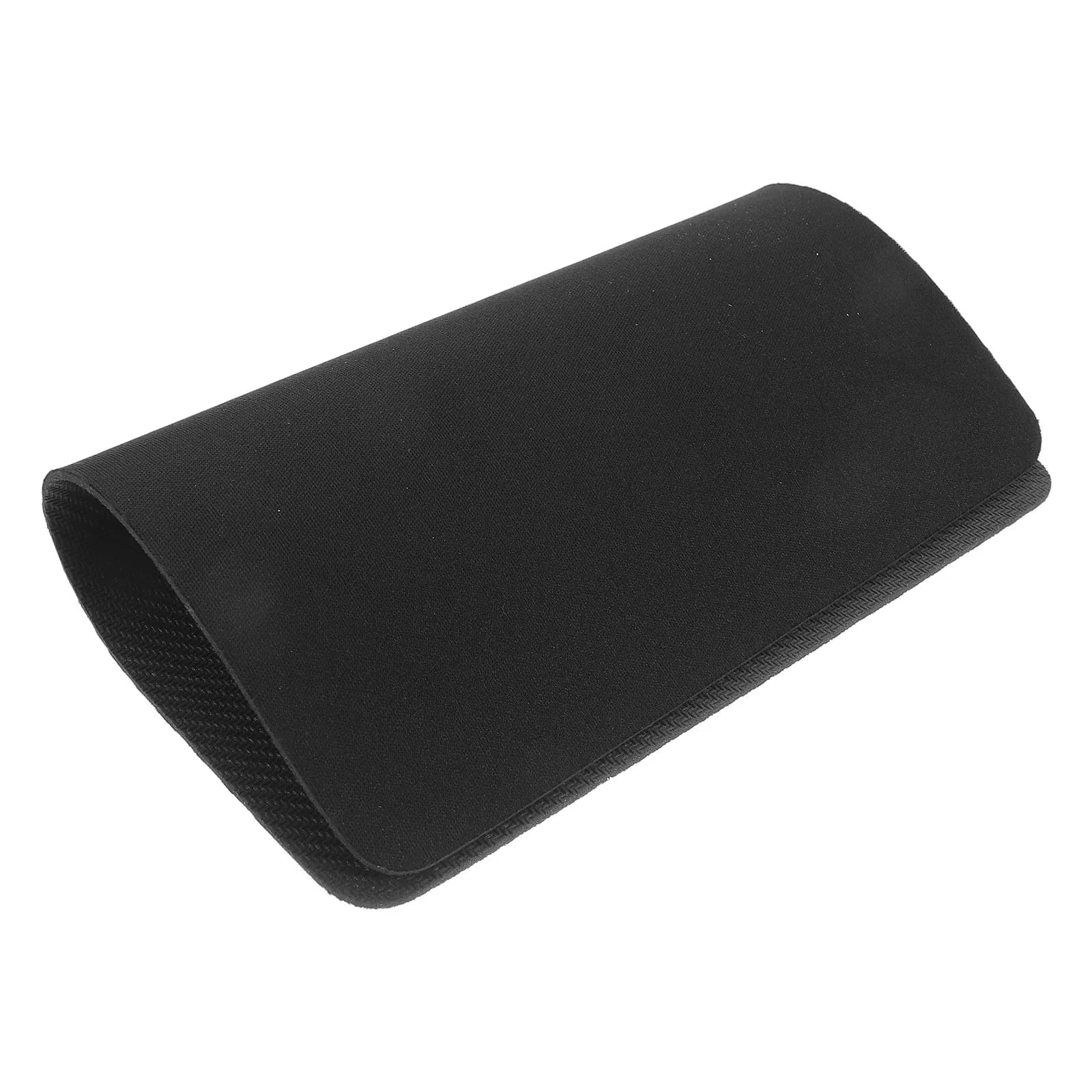 Tappetino per mouse nero Base in gomma antiscivolo Superficie liscia e confortevole Tappetino per mouse da gioco Tappetino per mouse portatile da ufficio per laptop