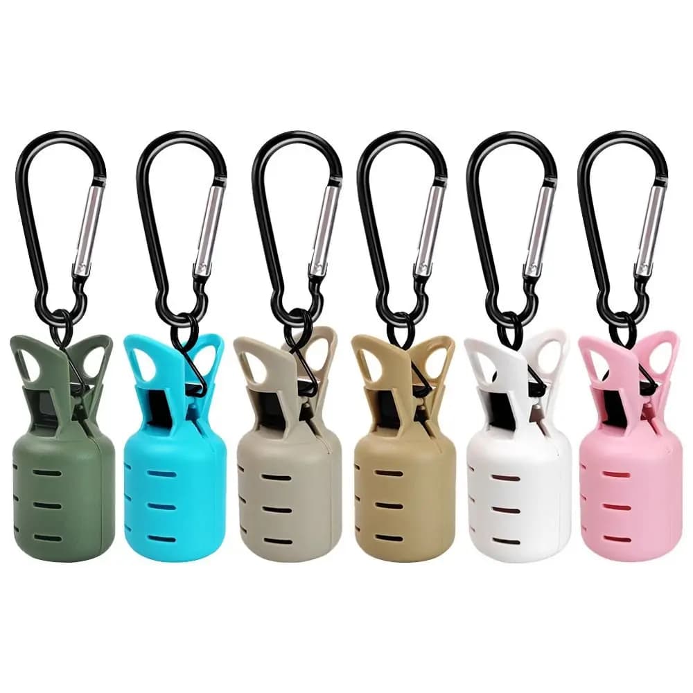 With Carabiner Squid Jig Fishing Tackle Universal Webfoot Octopus Cover Cuttlefish Umbrella Lure Cap Fishing Accessories