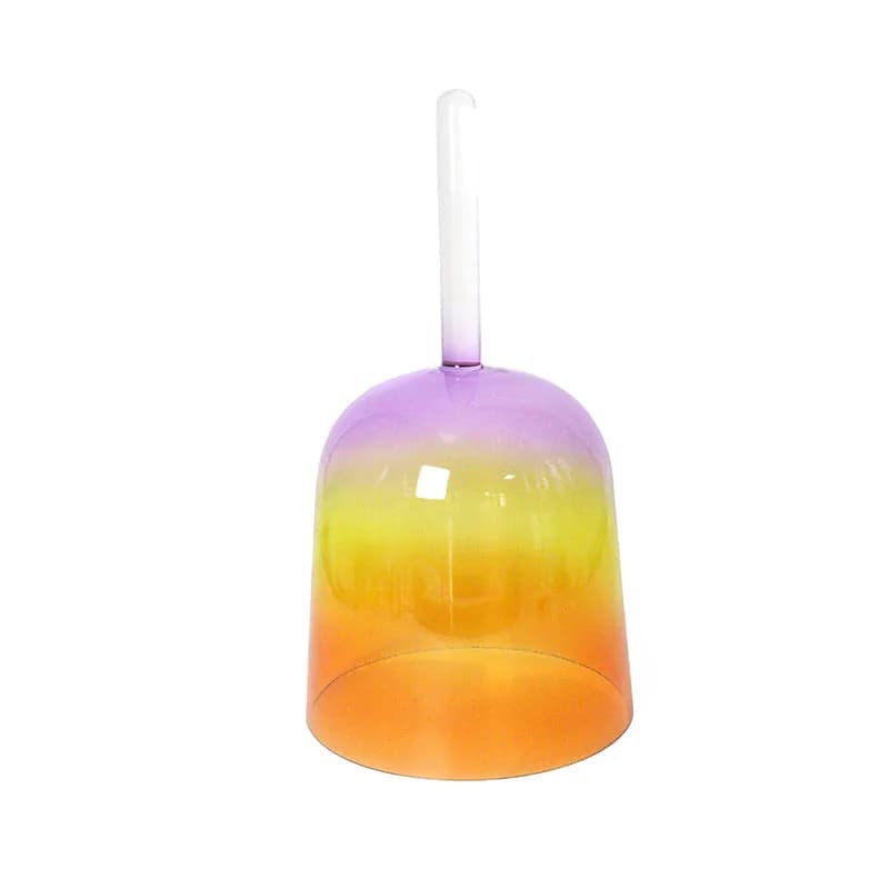 ZHQH Color Portable Handheld Crystal Singing Bowl Crystal Music Bowl Yoga Meditation Healing Percussion Instrument with Mallet
