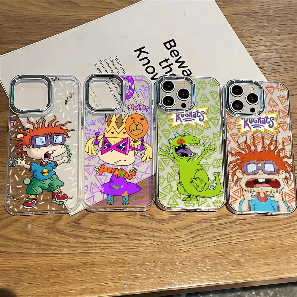 Funny Cartoon R-rugrats Phone Case For iPhone 17 16e 16 15 14 13 12 11 mini Pro Max X XR XSMAX 8 7 Air Plus Clear Soft Cover