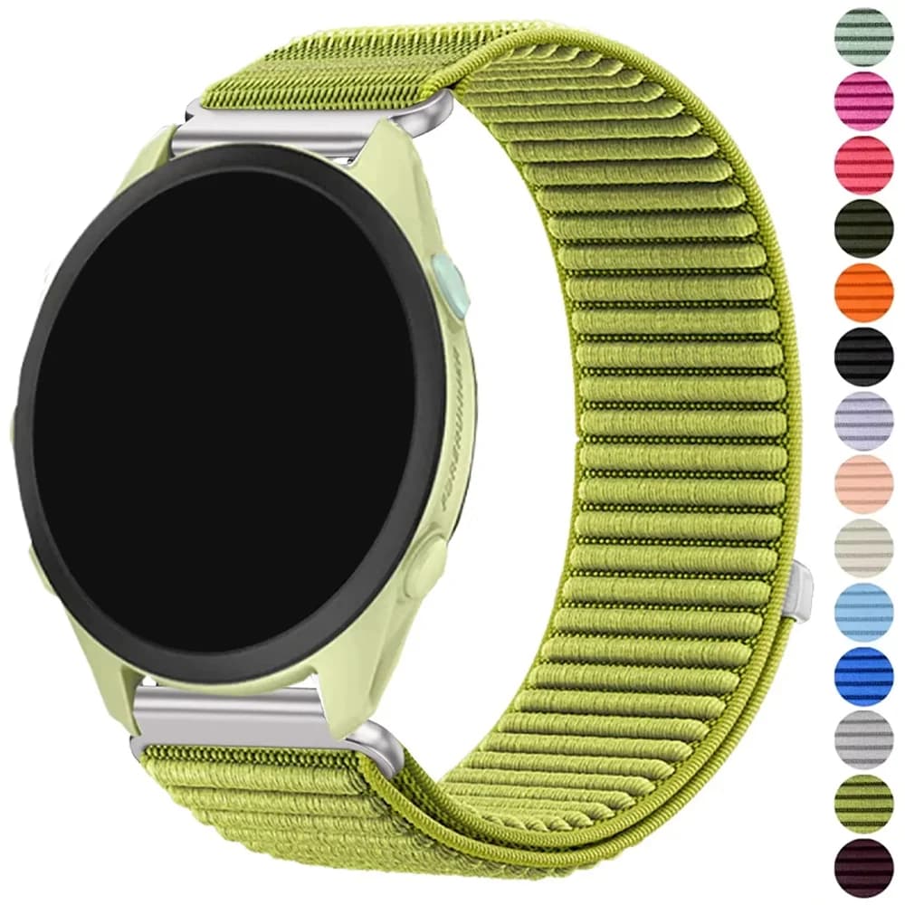 18mm 20mm 22mm Watch Band For Garmin Forerunner 70 170 570 55 158 165 255 265 Nylon Strap Vivoactive 6 5/Venu 4 45/41mm Bracelet