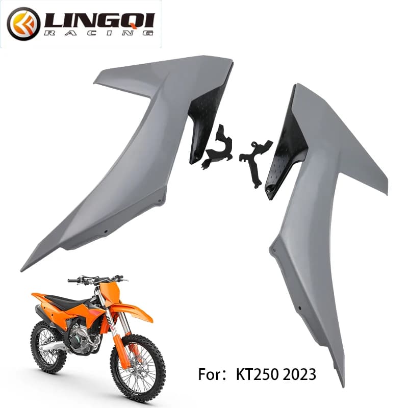 LINGQI RACING Moto Corpo Carena Serbatoio Copertura Laterale Protezione Anteriore Trim Cowl Per KT250 SX 2023 SX-F XC XC-F KT 250 Motocross