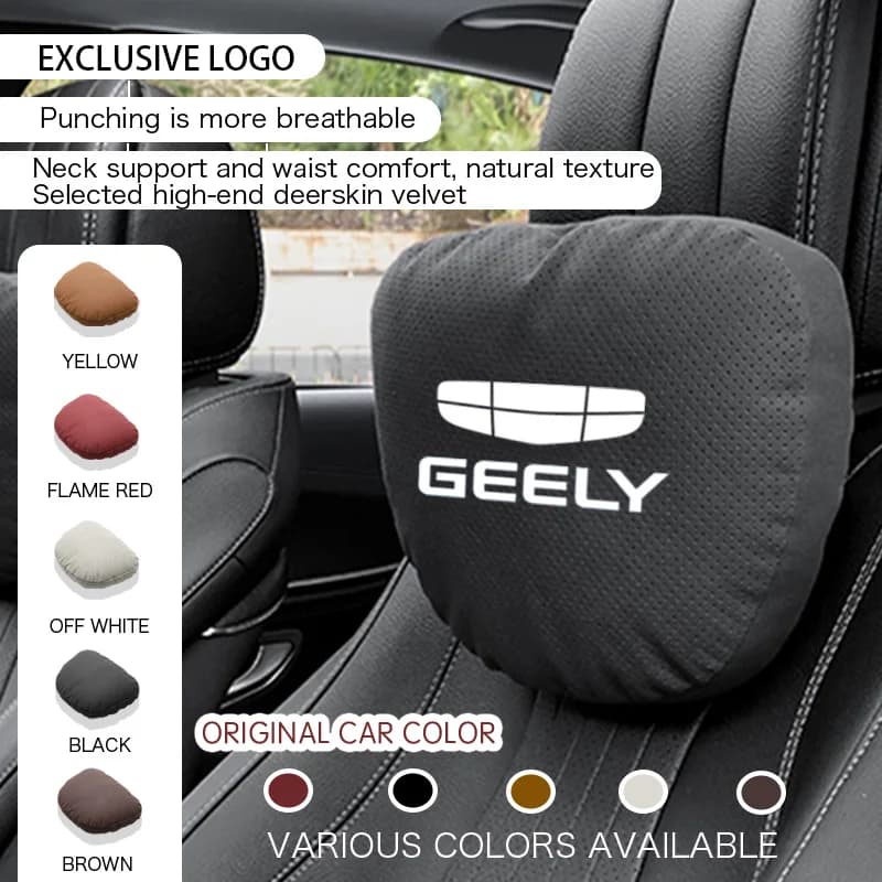 Per Geely Coolray Gx3 Pro Monjaro Tugella Emgrand Prefazione Okavango Accessori chiave Poggiatesta per auto Cuscino Sedile Lombare Protezione della colonna vertebrale