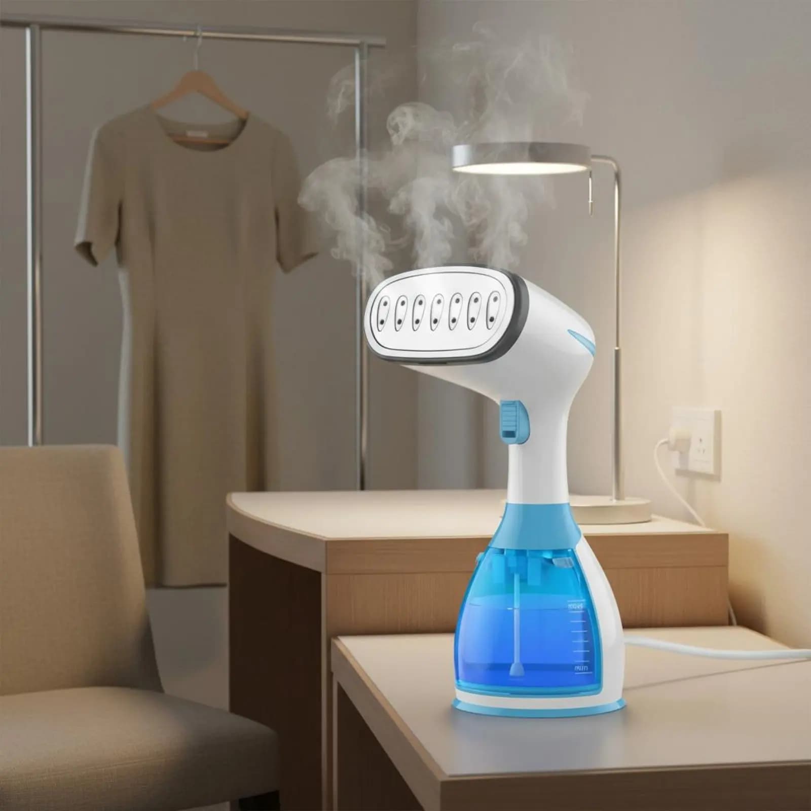 Handheld Textile Steamer 1100W Power Portable Clothes Steamer Garment Wrinkle Remover 280 Ml Water Reservoir Portable Steam Iron
