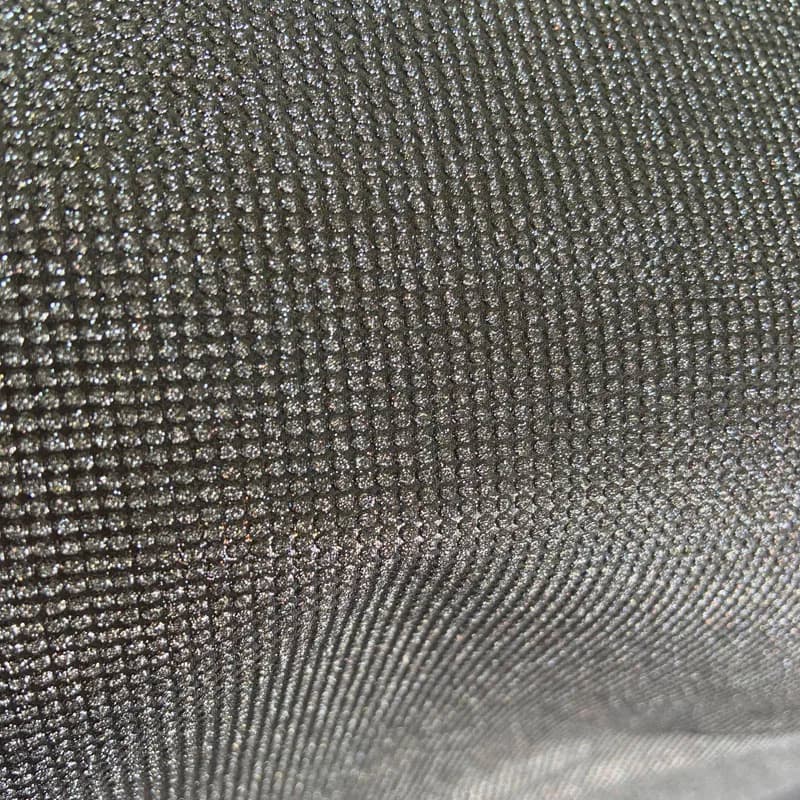 Materiali per tessuti per scarpe in pelle sintetica PU argento glitterato