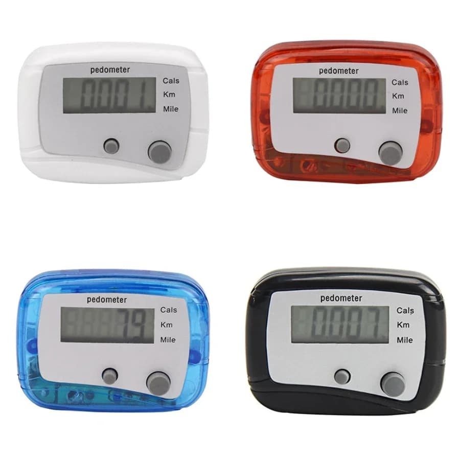 100-piece Multifunction Digital LCD Pedometer Run Step Calorie Chilometri Couter Walking Pedometer Design with Belt Clip