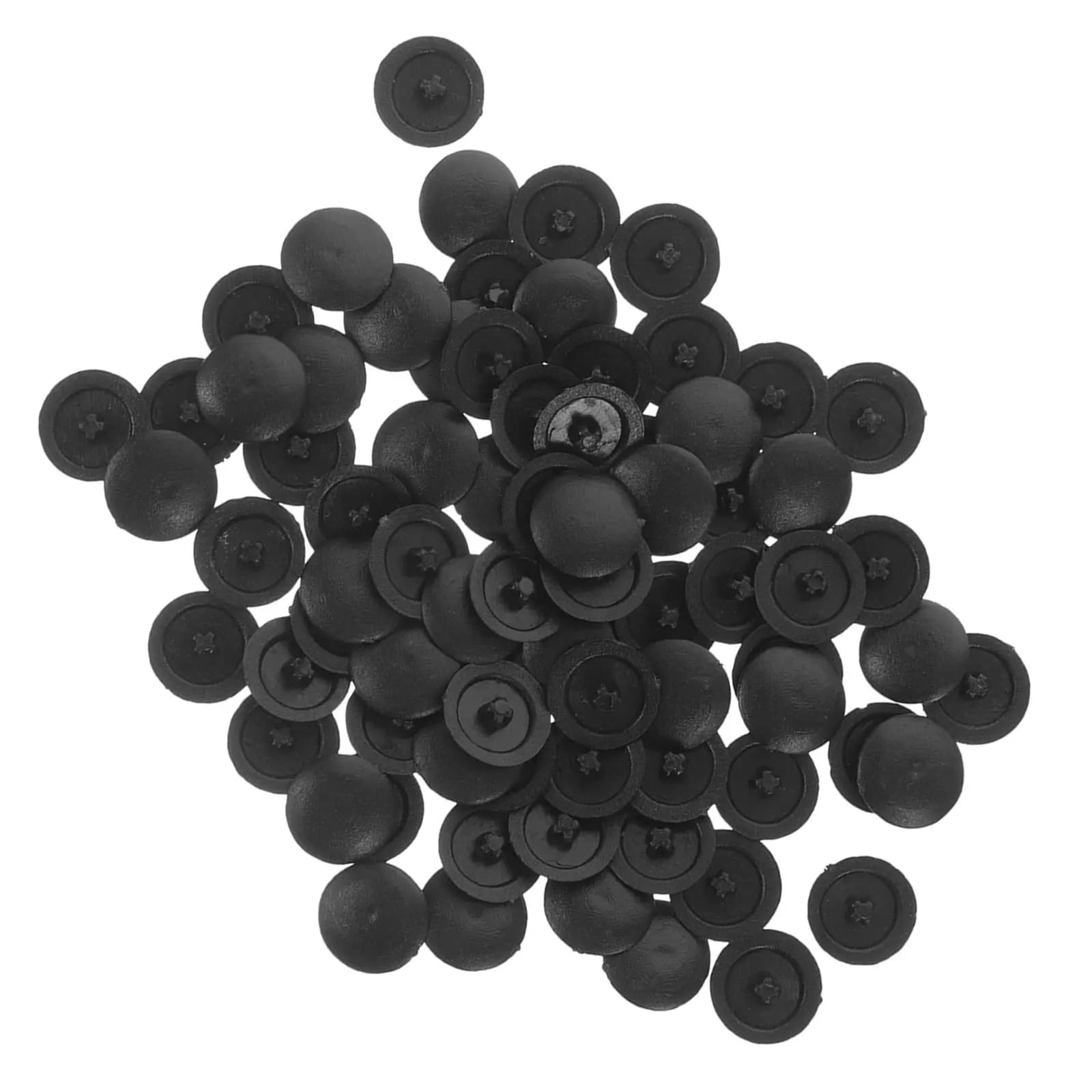 500 Pezzi Tappi Decorativi a Vite Neri in Plastica a Cupola, Coperture per Fori di Mobili da Cucina, Impermeabili, Accessori per Mobili