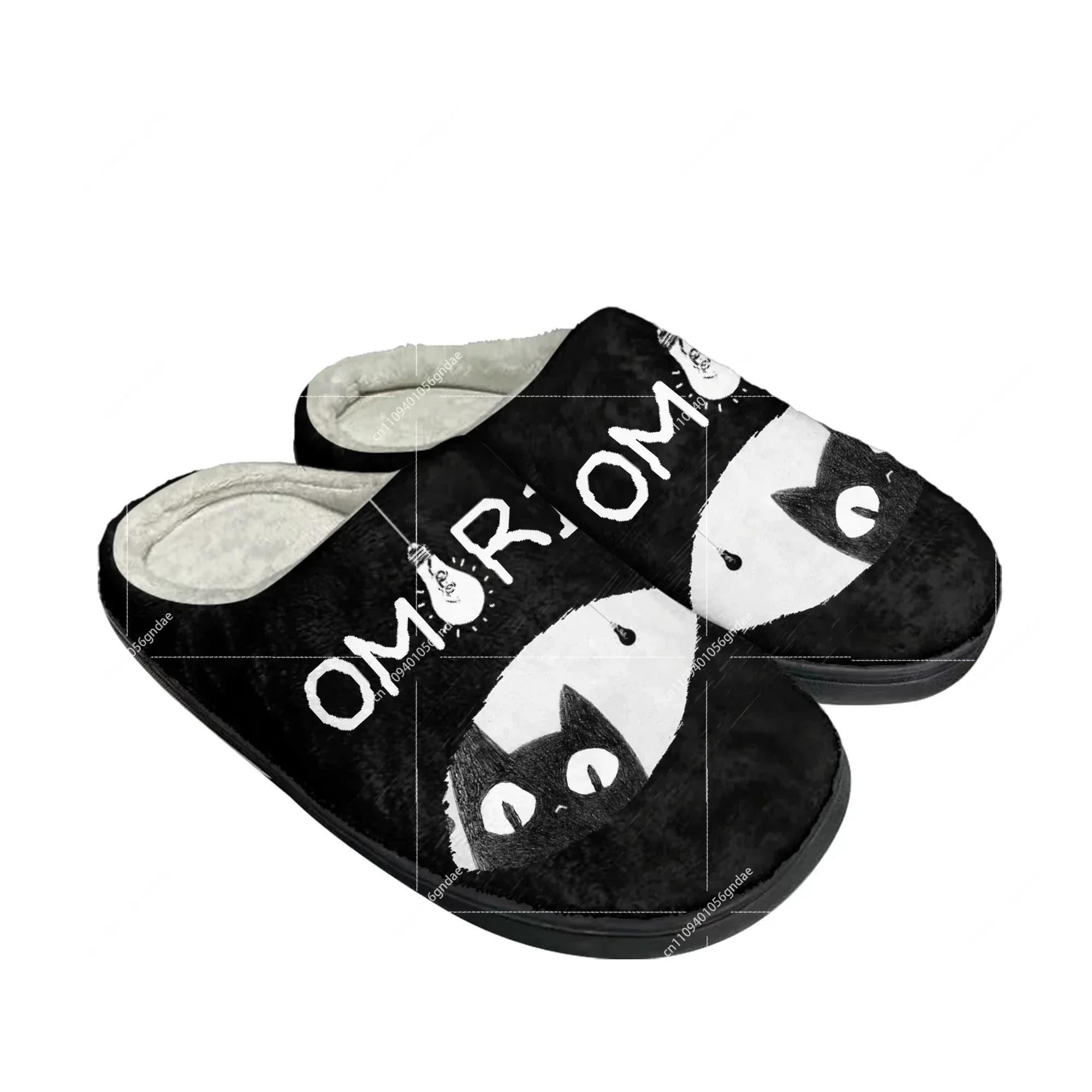 Omori Home Cotton Slippers Cartoon Game Mens Womens Teenager Fashion Plush Bedroom Casual Keep Warm Shoes Tailor Made Slipper