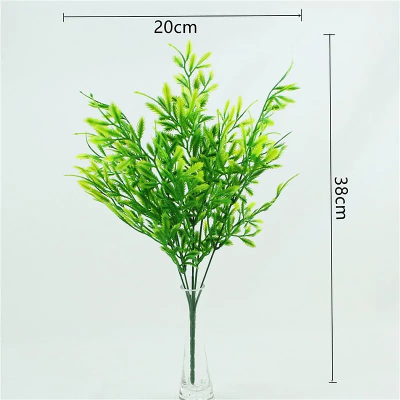 Piante Artificiali in Plastica YO CHO per Decorazione Casa e Giardino, Felce, Erba, Fiori Artificiali per Matrimoni, Decorazioni Murali e da Esterno