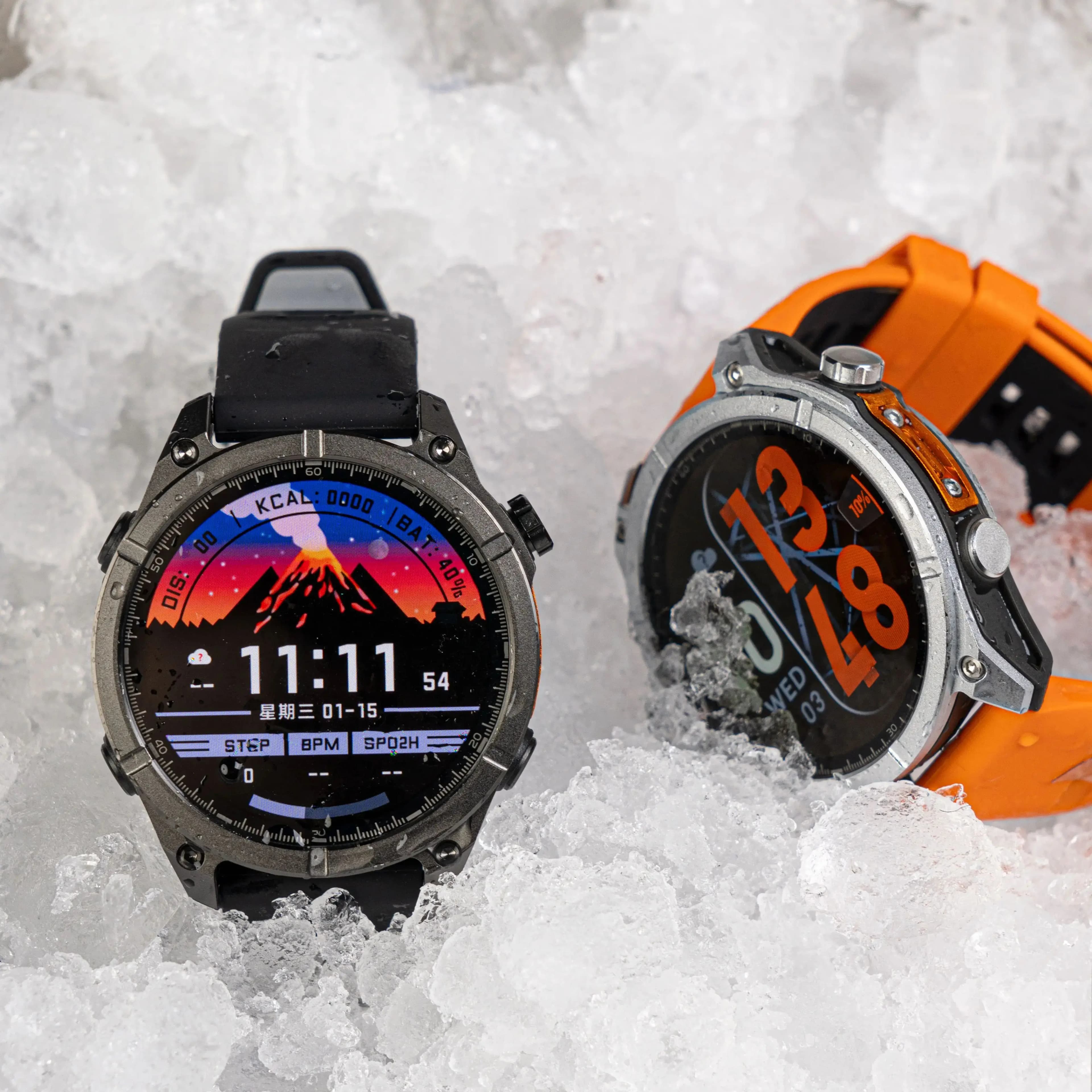 Cinturini per orologi doppi da 1,43 pollici Chiamata Bluetooth Smartwatch per uomo Donna Frequenza cardiaca Activity Tracker 2025 Smartwatch per IOS Android