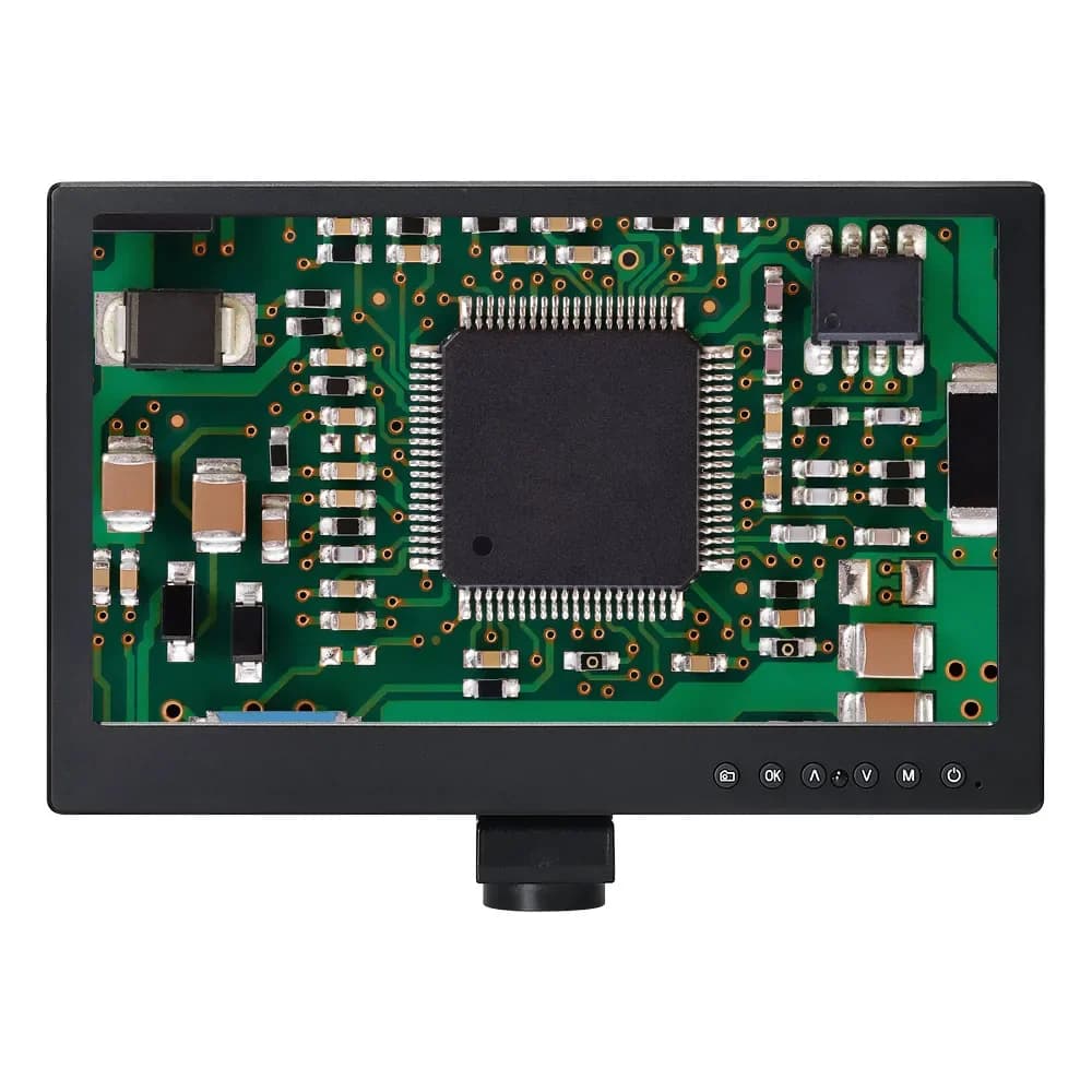 Monitor LCD da 11,6 Pollici con Fotocamera da 16MP, Schermo All-in-One, Microscopio Digitale Elettronico Industriale con Display per Microscopia