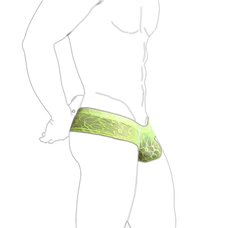 Lingerie da uomo Intimo di pizzo Boxer completamente trasparente Cueca Sexy Masculina Calzoncillos Hombre Vedi attraverso il bikini brasiliano per uomo