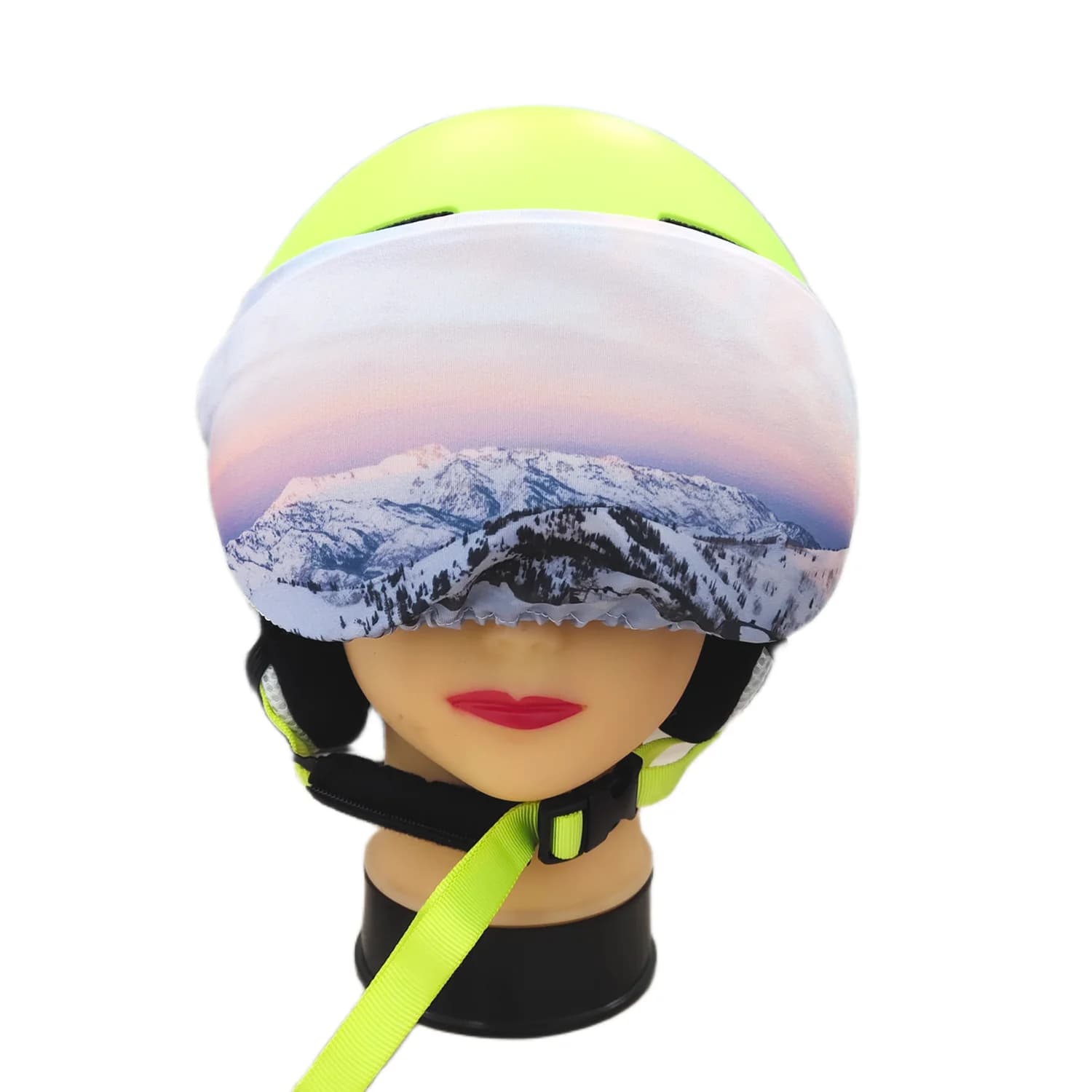 Copertura per visiera del casco da sci in microfibra, nuova copertura protettiva per visiera da snowboard per lo sci