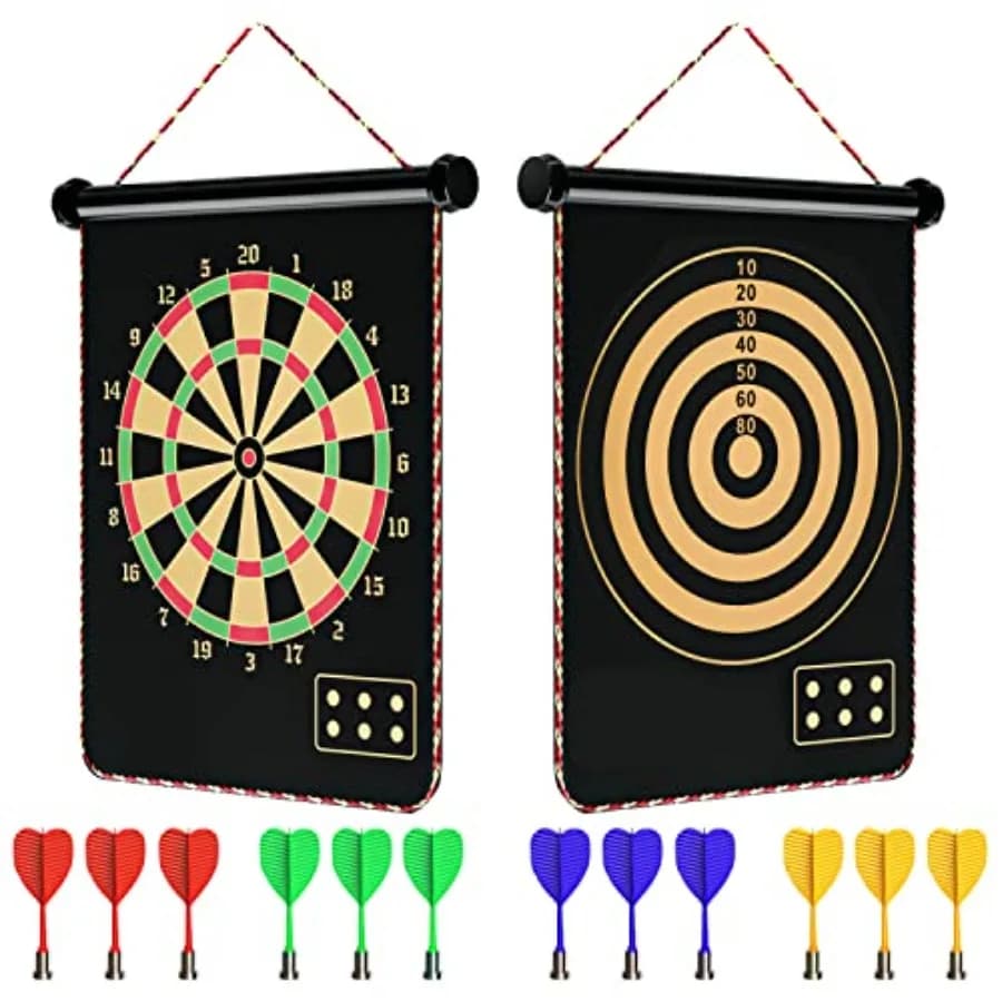 Tavolo da gioco magnetico con freccette per esterni, con 12 freccette, i migliori regali giocattolo per ragazzi e ragazze dai 5 ai 16 anni
