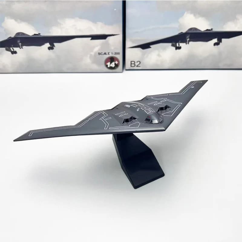 Diecast 1/200 Scale B2 USAF B-2A Bomber Aircraft Airplane Plane Model Alloy Diecast Finished Model Display Collection Gift