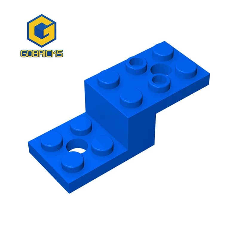 Gobricks 11215 10Pcs Bracket 5x2x1 1/3 Parts with 2 Holes and Bottom Tube Special Bricks Building Block Particle MOC Sets Model