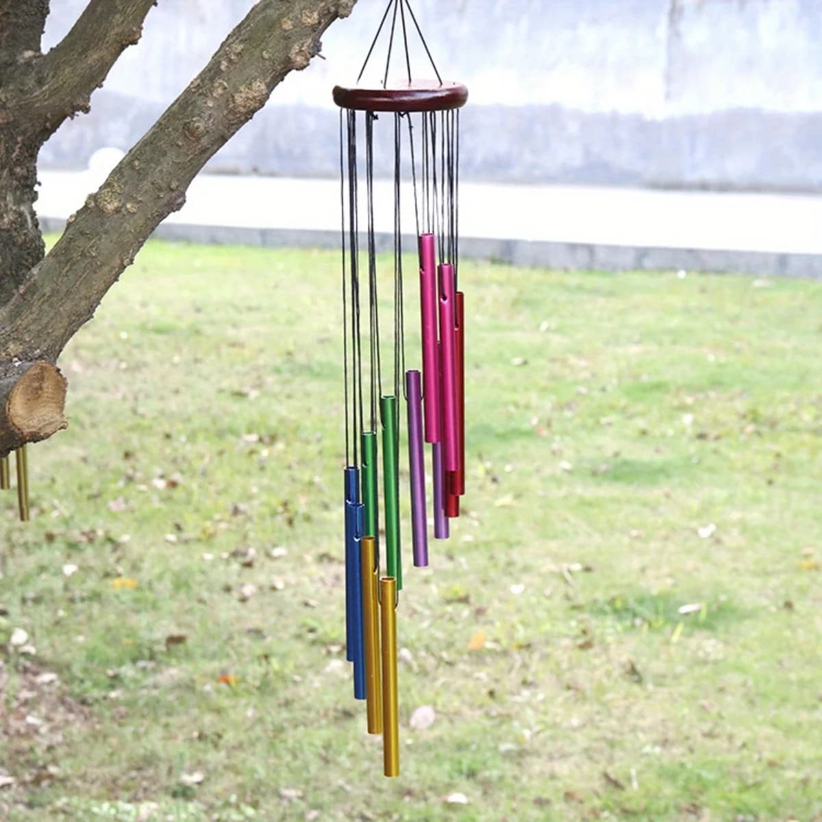 1pc Outdoor Metal Wind Chime, Aluminum Alloy Tube Deep Tone Wind Chime,Suitable for Yard Porch Backyard Decoration