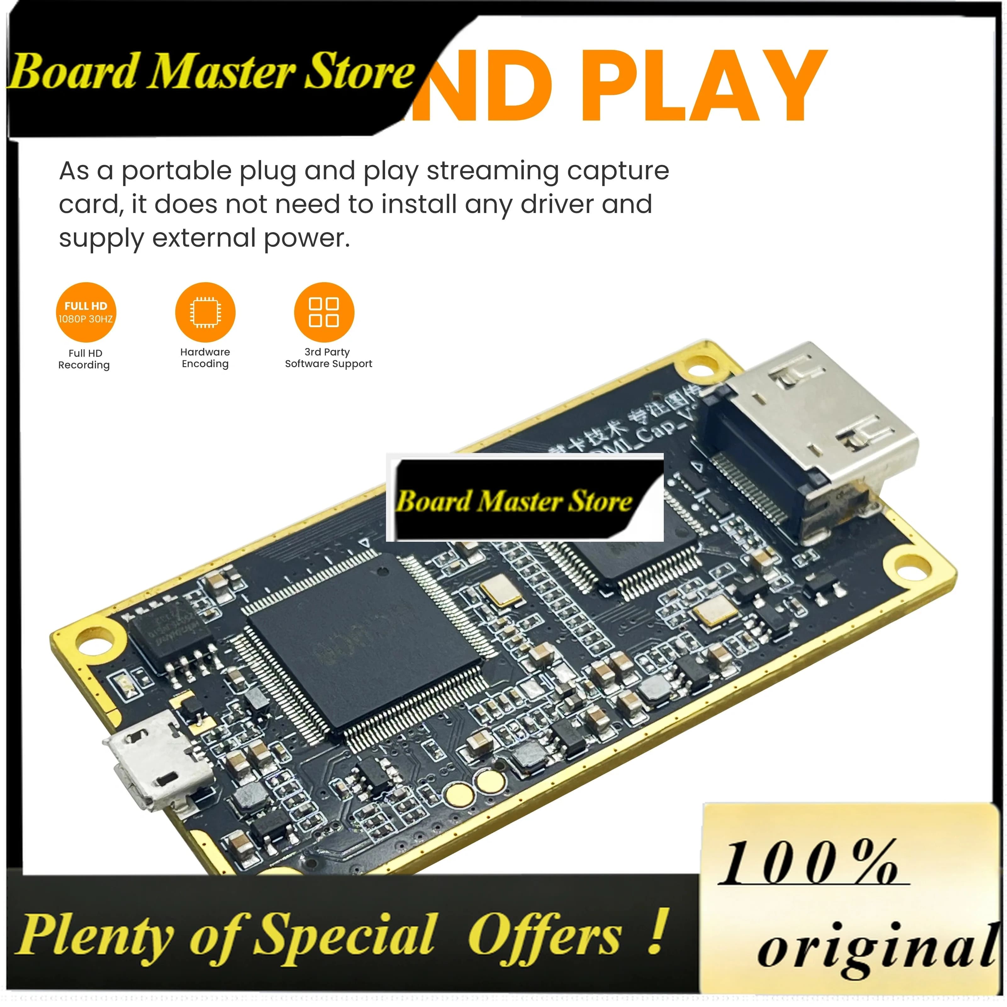 BoMaSTo Usb Video Capture Card H264/mjpeg Encoder 1080p60 For Live Streaming Surveillance Game Recorder Osd Lcc260