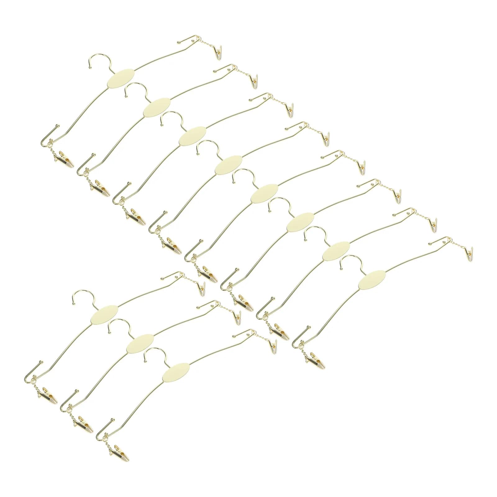 10Pcs Underwear Hangers Metal Bra Rack Space Saving Closet Organizer Clips Iron Clothes Hanger Lingerie Display Storage