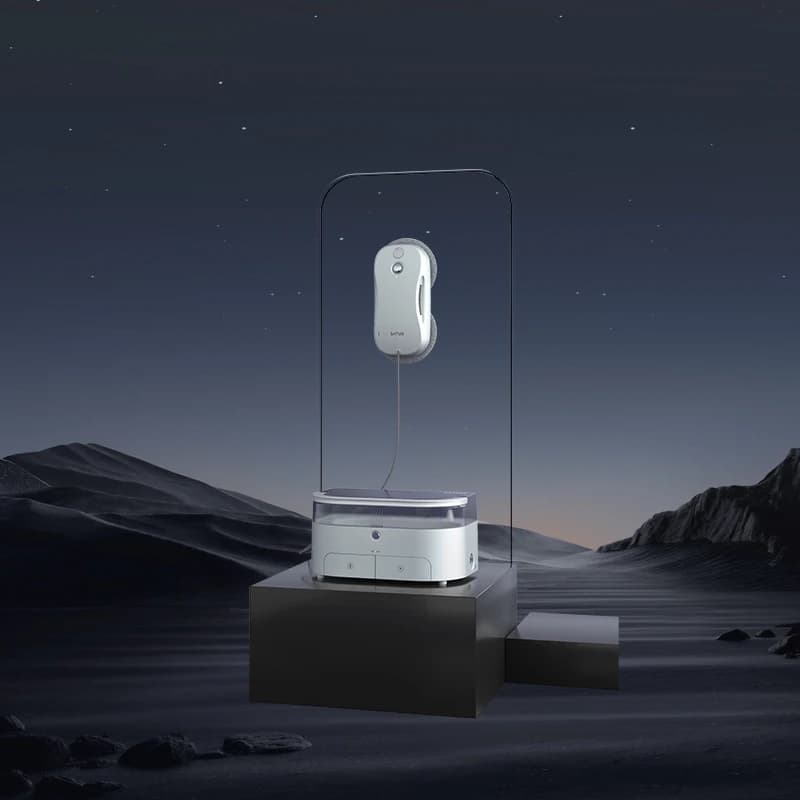 Robot per la pulizia delle finestre ultra sonico con doppio getto d'acqua per la pulizia elettrica del vetro domestico ultra sottile
