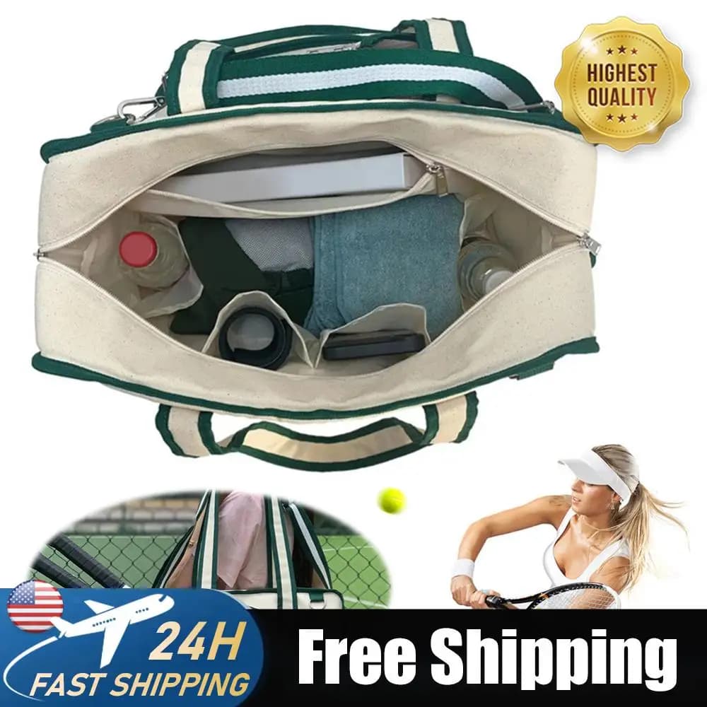 Large tennis bag, waterproof, with shoulder strap, for Tennis racks, for Men and Women