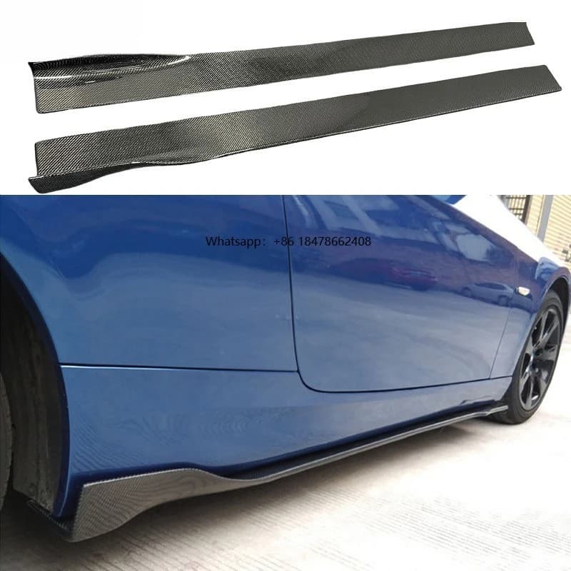 Minigonne laterali lunghe in fibra di carbonio personalizzate per modelli modificati