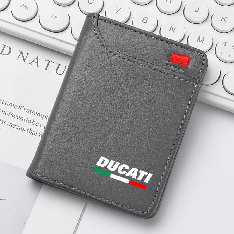Men's Wallet Vertical Multi Card Small Wallet Driver's License Change Bag Card Bag For Ducati Monster 696 796 795 821 1200S/Gt