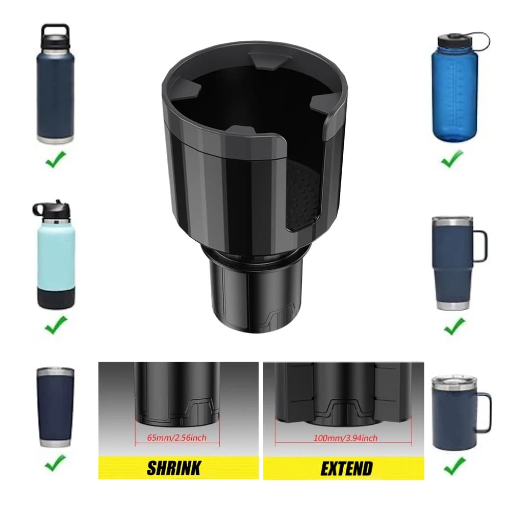 Self-supporting expander with adjustable base for hydraulic bottles 32/40 ounces Yeti Ramblers 20/26/30 ounces Other bottles 6,5-10,5 cm Dimensions