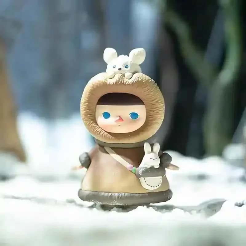 POP MART Pucky Elf Winter Babies Series Blind Box Toys Kawaii Anime Action Figure Sorpresa Scatola misteriosa Bambole Regalo per ragazze