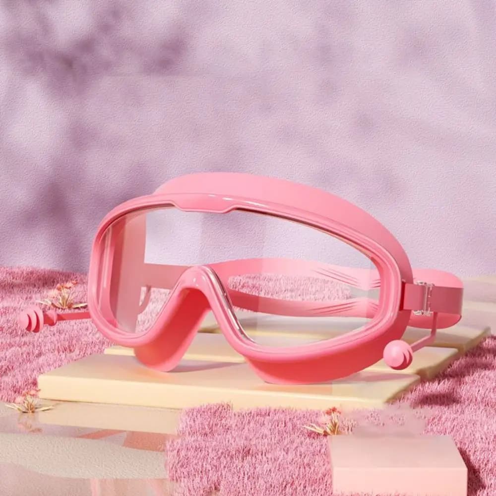Swim accessories Swimwear with large frame Training glasses for swimming HD anti-fog wide view with ear plugs Diving glasses Pool