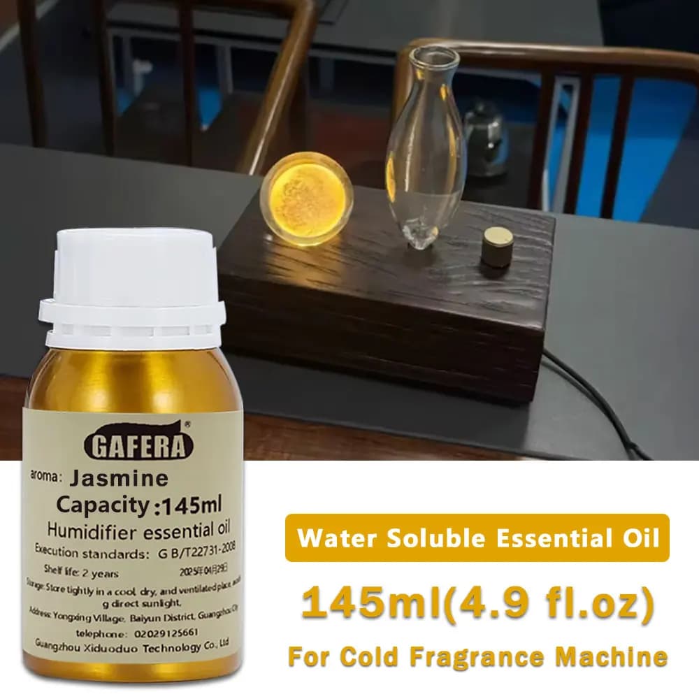 GAFERA 145ml (4.9 fl.oz) Oli Essenziali Gelsomino/Pera Inglese/Freesia - Per Diffusori di Fragranze, Umidificatori e Pietre Aromatiche