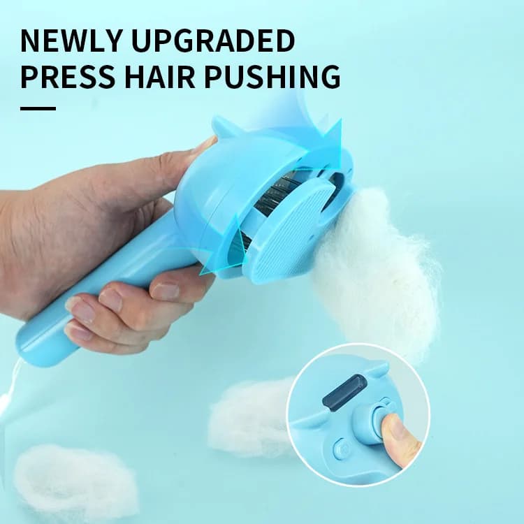 Pettine Spray per Animali Domestici, Rimozione Peli Cani e Gatti, Pettine Scioglinodi Ricaricabile USB, Strumento per la Pulizia e la Toelettatura degli Animali