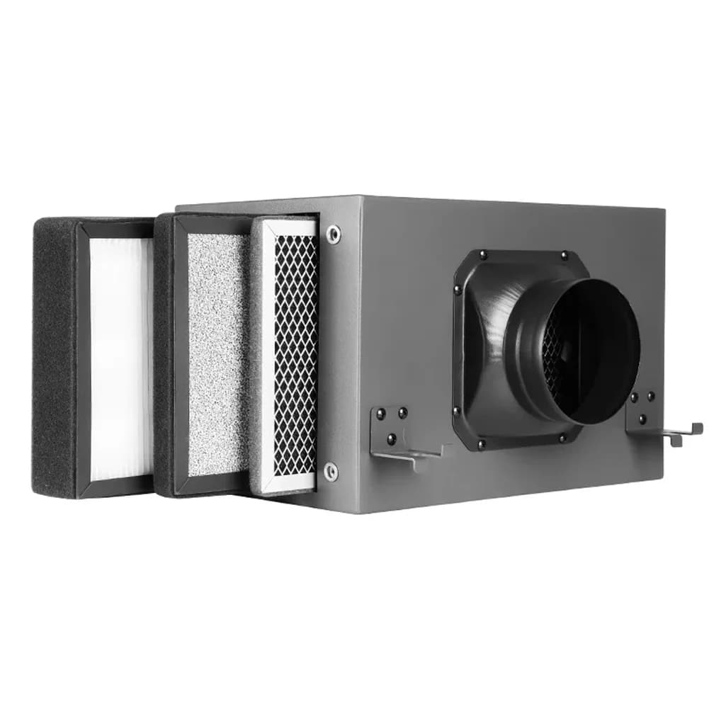 Scatola filtro per purificazione dell'aria a 3 strati con HEPA e carbonio per parti di elettrodomestici per aria interna fresca Parti del purificatore d'aria