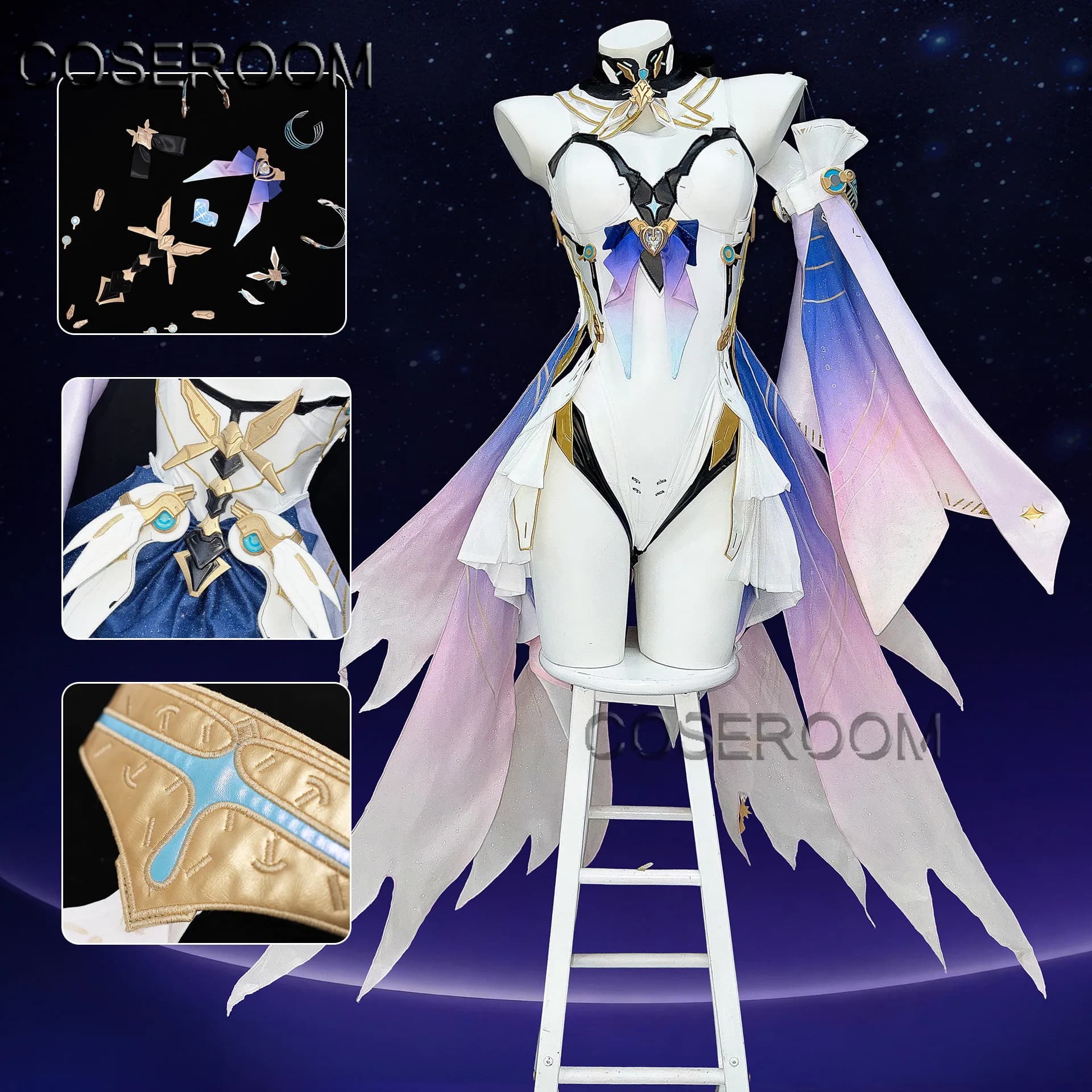 Costume Cosplay COSEROOM del Gioco Wuthering Waves Wuwa Aemeath, Abiti per Halloween, Carnevale, Feste e Giochi di Ruolo