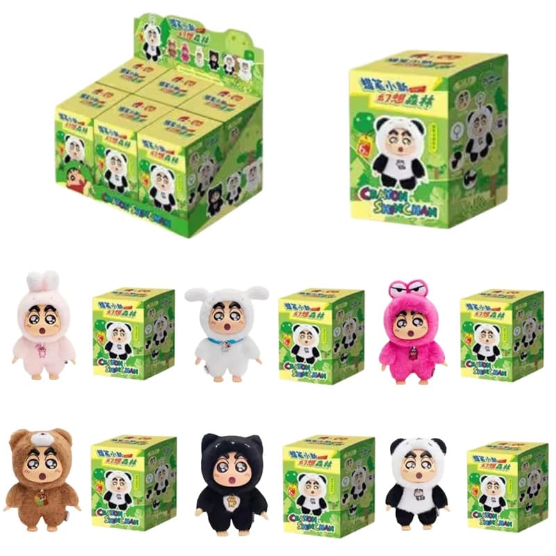 2026 Crayon Shinchan Fantasy Forest Series Blind Box, Cute Plush Doll, Trendy Toy Collection Ornament