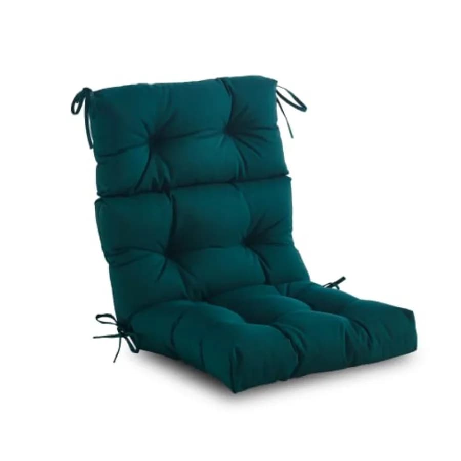 Cuscino per sedia adirondack da esterno/interno, impermeabile, per tutte le stagioni, imbottito in schiuma ad alto rimbalzo