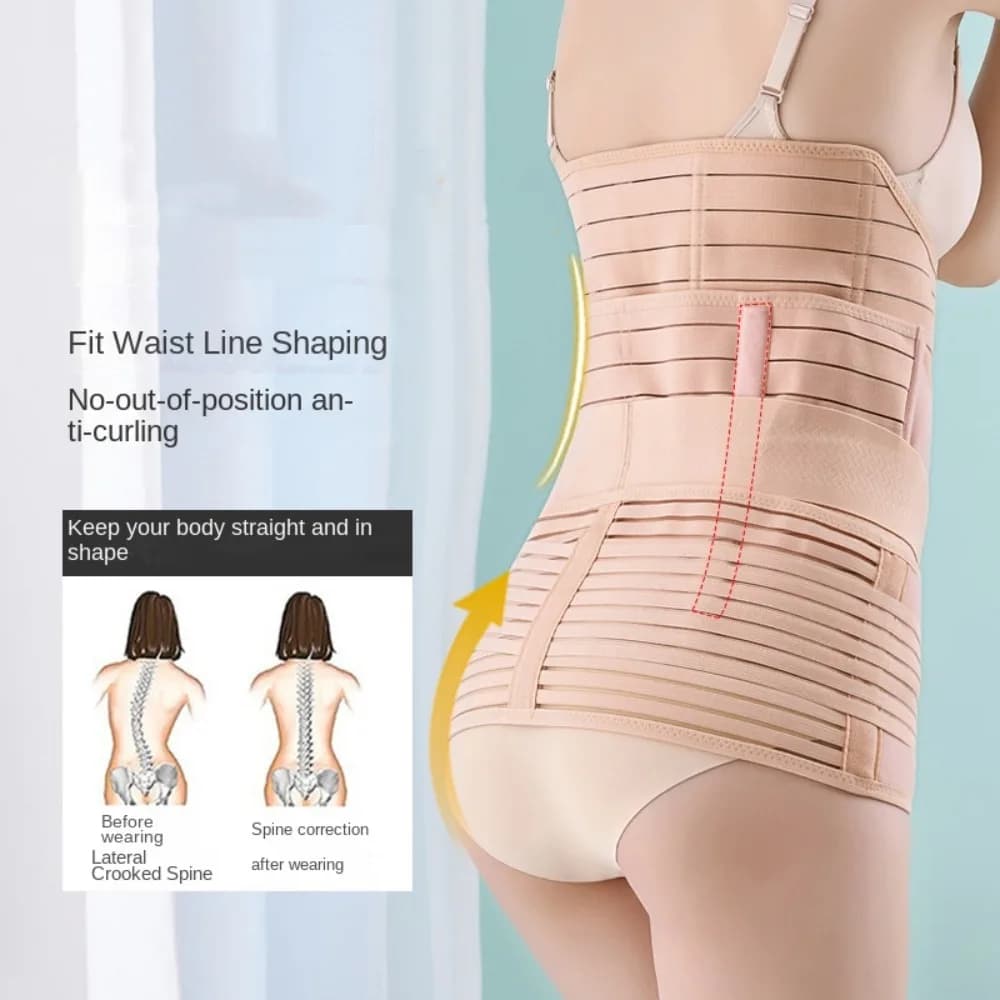 3pcs Breathable Postpartum Belly Belt Postpartum Shapewear Postpartum Belly Band Washable Sacroiliac Pelvic Restraint Band Women
