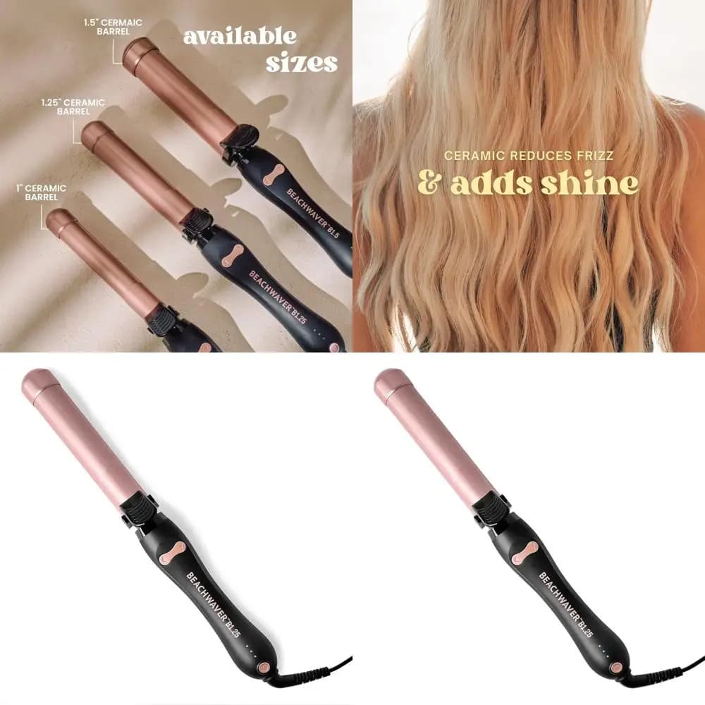 1.25 - Midnight Rose for medium-long hair | Ideal for travel, Automatic shutdown, Double tension
