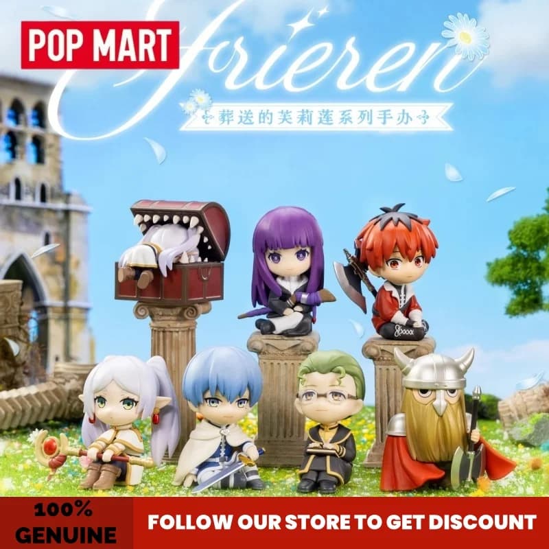 Pop Mart Himmel Chibi Figure - Frieren: Oltre il Fine del Viaggio - Blind Box Ufficiale da Collezione Anime per Decorazione Desktop