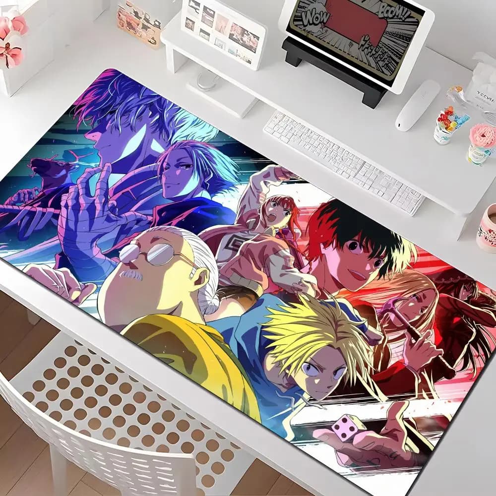 Sakamoto Days mouse mat, different sizes, large square mats for computer, office, game, non-slip rubber mouse mats