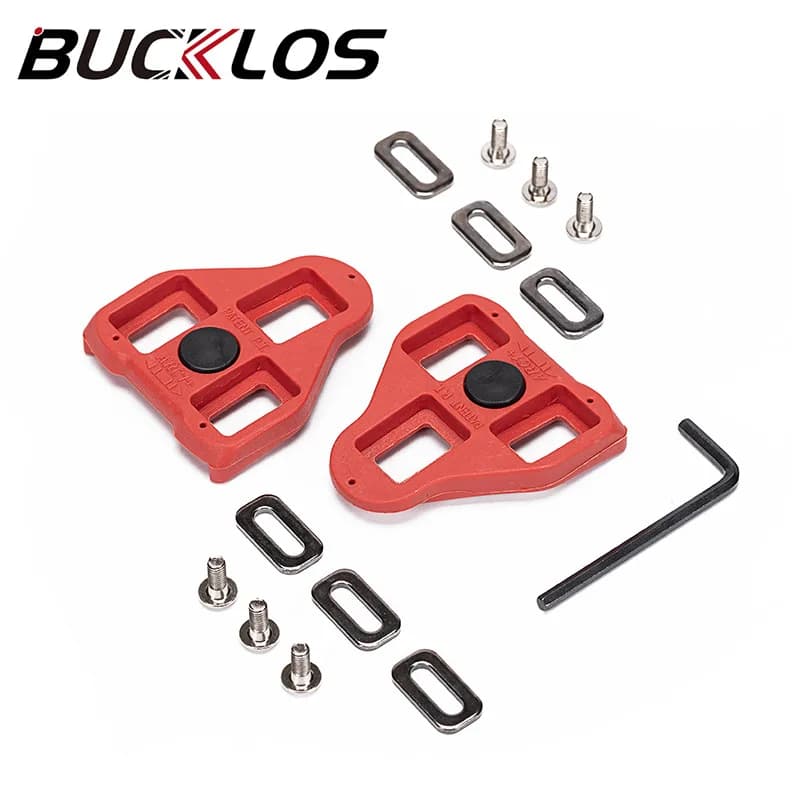 Tacchette per bici da strada Bucklos compatibili con Spd Spd Sl Look Delta, tacchette per scarpe da bici da strada e mountain bike, accessori per ciclismo