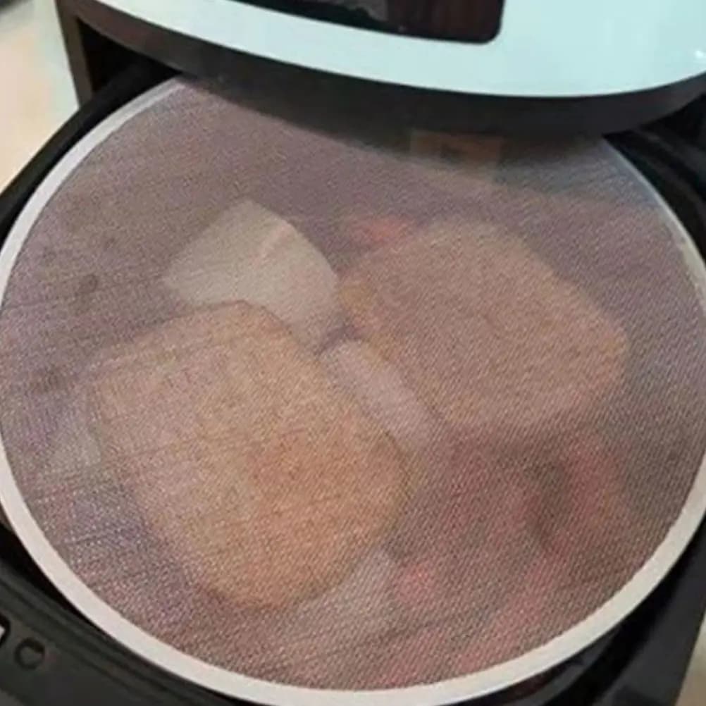 Stainless Steel Grease Splatter Screen Air Fryer Accessories Oil Splash Guard Cooking Shield Frying Pan Kitchen Cover