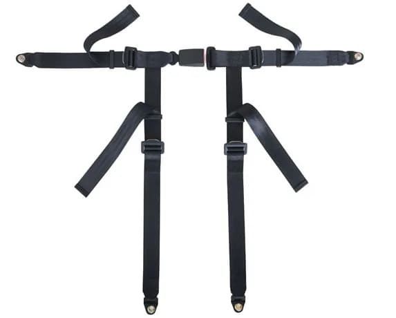 Cintura di Sicurezza da Corsa a 4 Punti da 2 Pollici per UTV e Go-Kart - Compatibile con Modelli AC Ace Astra