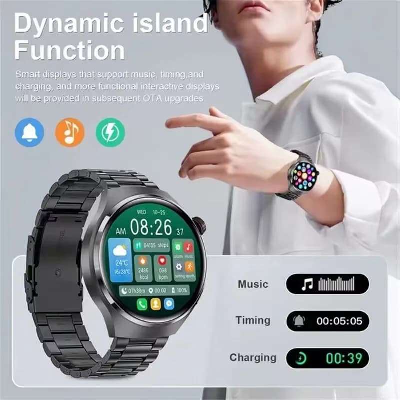 For Xiaomi Redmi Note 13 Pro Notes 12T Smart Watch Touch Screen Sleeping Heart Rate Oxygen Blood Pressure Monitor Fitness