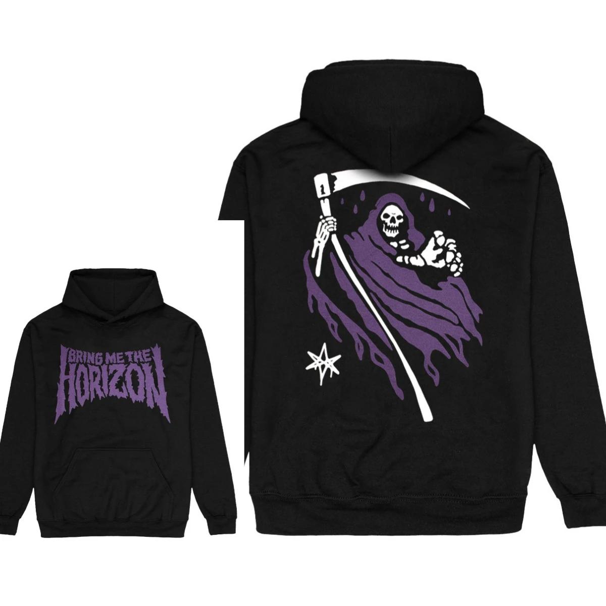 Top Bring Me The Horizon Band Print Hoodie Retro Style Hoodie Men and Women Can Wear Autumn and Winter Hoodie