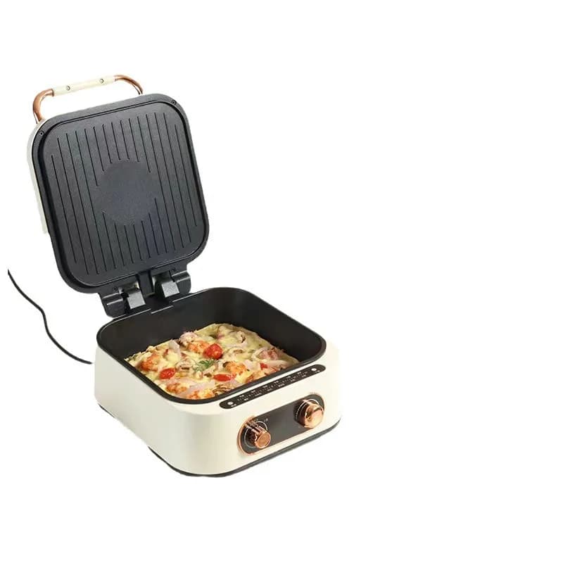 Teglia elettrica 110V, padella elettrica antiaderente multifunzionale, frittura riscaldata bifacciale