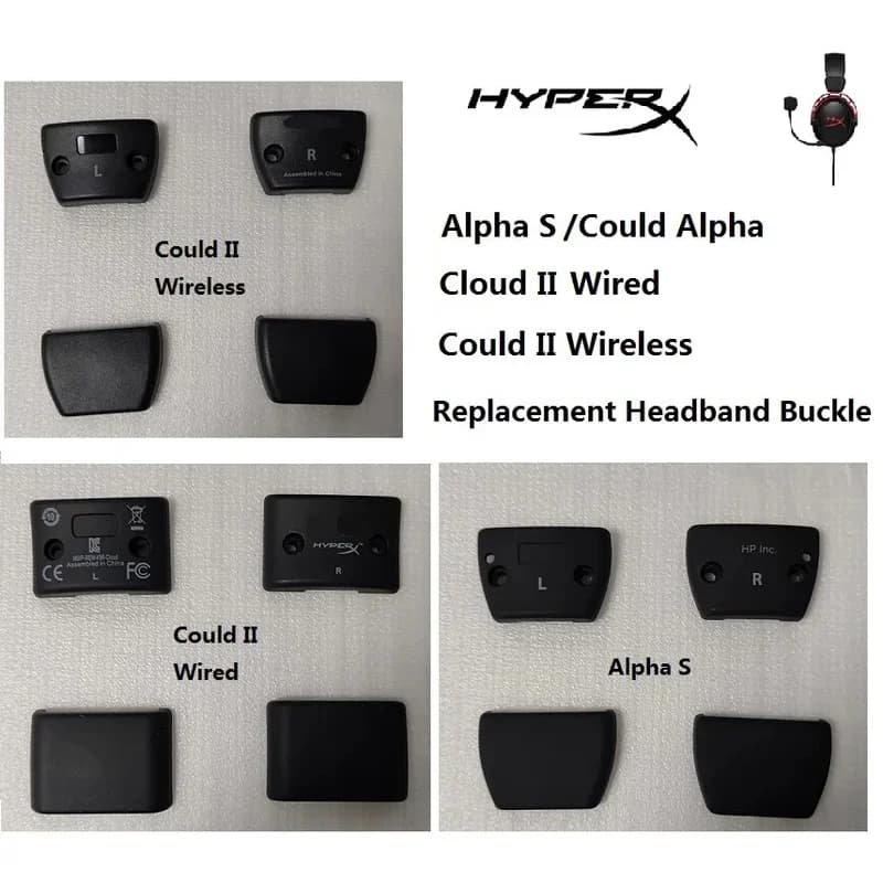 Plastic Hinge Buckle for Kingstone HyperX Spare Parts might Alpha/Alpha S/Cloud II Headphones Repair Parts for Band