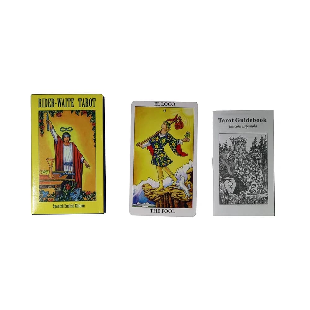 Nuovo mazzo di carte dei tarocchi spagnoli divinazione misteriosa il mazzo dei tarocchi del cavaliere spagnolo per le carte delle ragazze delle donne gioco da tavolo