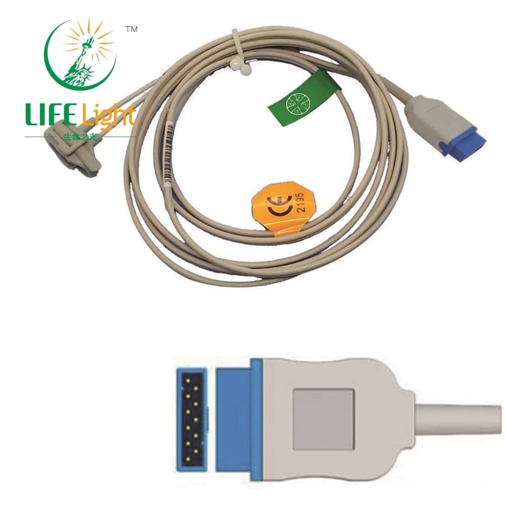 Compatible with GE-OHMEDA,B30/B40,S/5 Monitor, SPO2 Prob reusable sensor for monitoring pulse oxymeter blood saturation